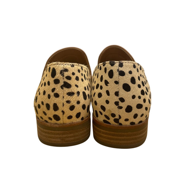 Vita Women's Brown & Animal Print Calf Hair Kelsa DOrsay Flats Size 6.5