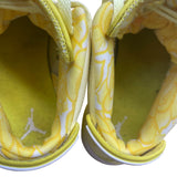 Air Jordan Kids Yellow Leather High-Top Basketball Shoes Size 11C