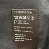 Topshop Womens Black Fit & Flare Floral Pattern Sleeveless V-Neck Dress Size 12