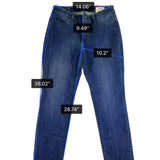 Talbots Womens Blue Straight Leg Five-Pocket Petite Jeans Size 4P