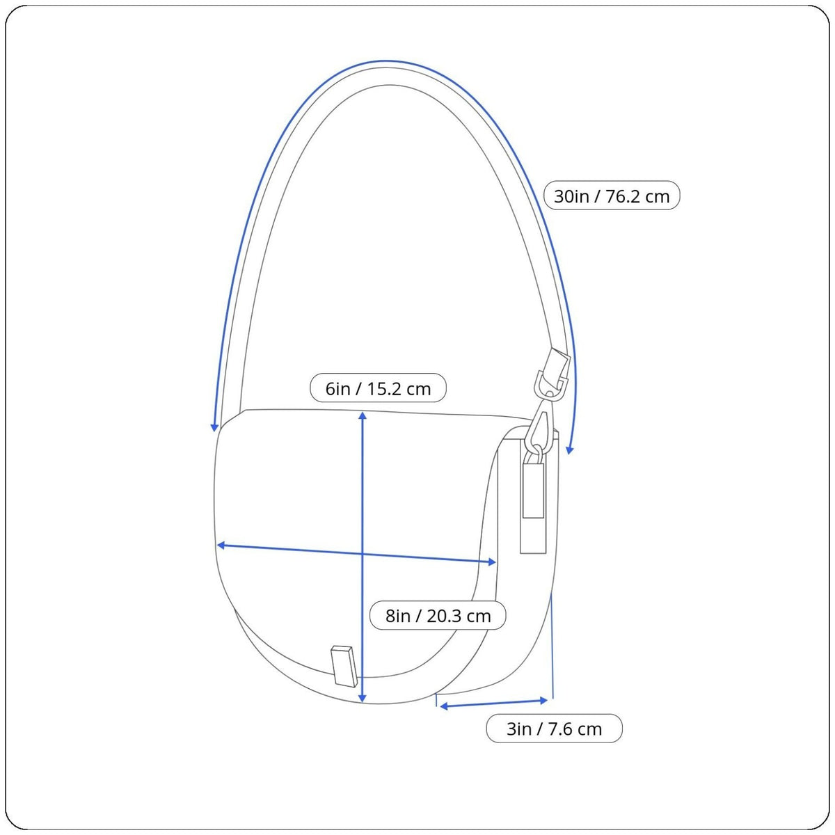 Baggallini Women’s Black Nylon Adjustable Strap Multi-Compartment Crossbody Bag