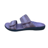 Spenco Women’s Lavender Adhesive Strap Textured Footbed Slide Sandals  Size 7.5