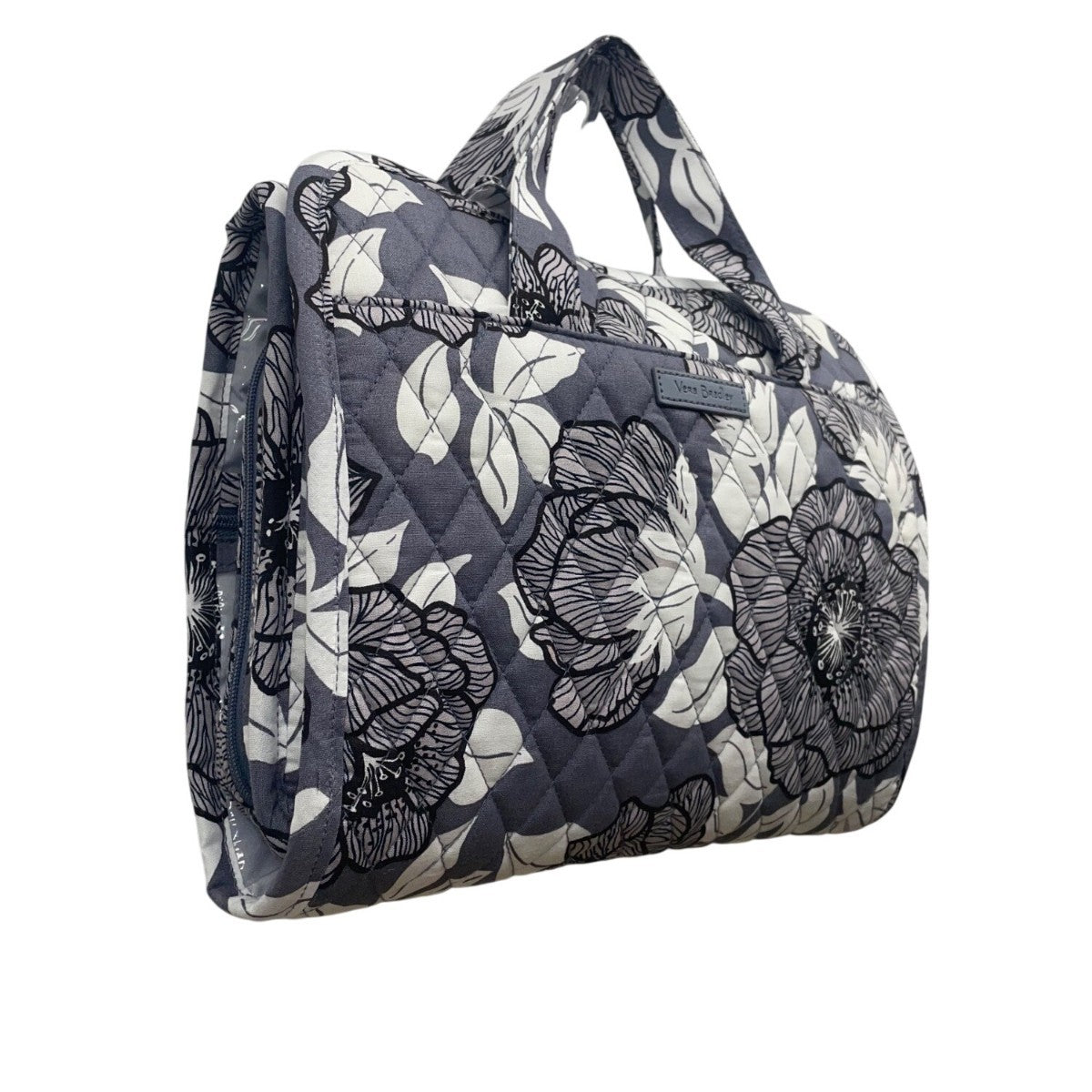 Vera Bradley Women’s Gray Quilted Floral Foldable Hanging Travel Organizer