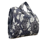 Vera Bradley Women’s Gray Quilted Floral Foldable Hanging Travel Organizer