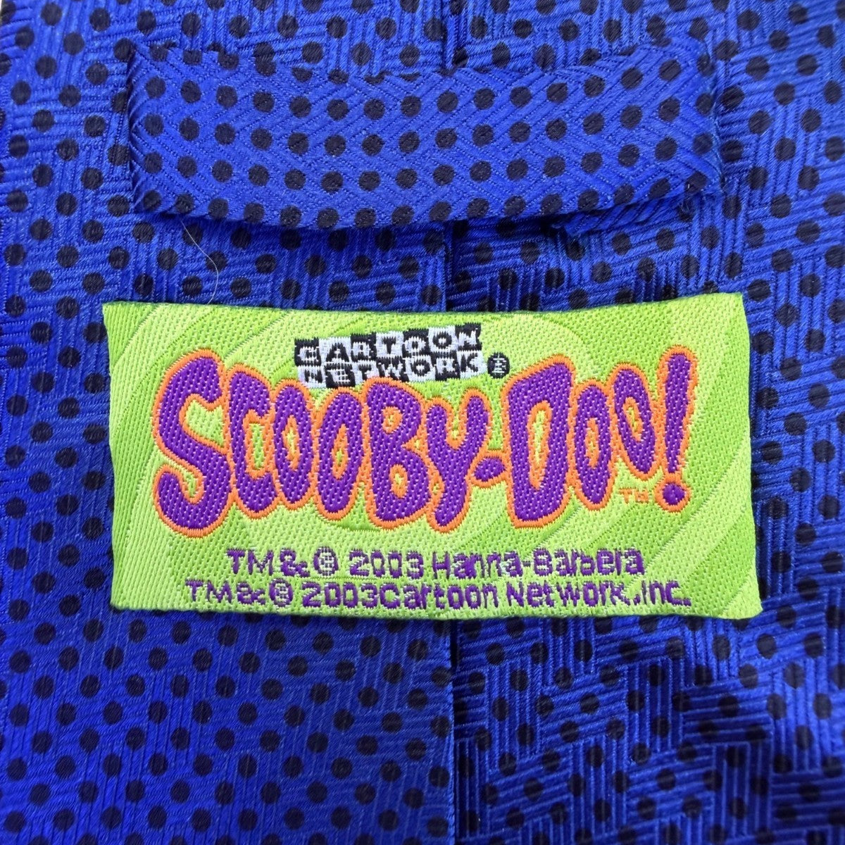 Scooby-Doo Mens Blue & Brown 100% Silk Handmade Cartoon Character Neck Tie