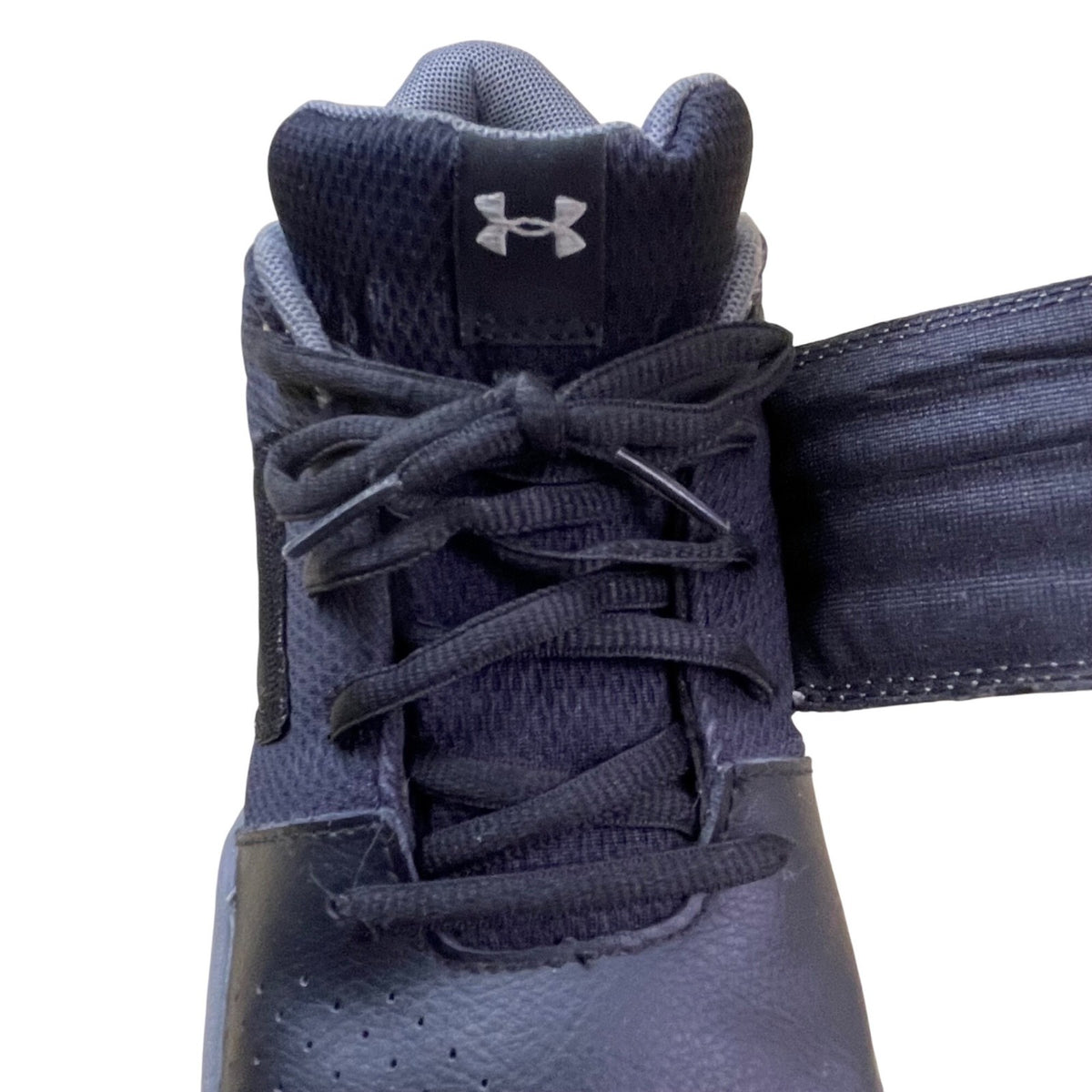 Under Armour Youth Black Concrete Camo Adhesive BB Gs Basketball Shoes Size 7Y