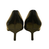 Lulus Womens Black Patent Pointed Toe Kitten Heels Elegant Pump Shoes Sz 9
