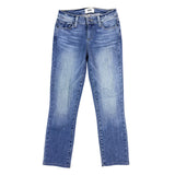 Paige Womens Straight Leg Mid-Rise Blue Denim Jeans Size 25