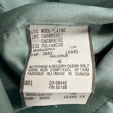 Louben Womens Mint Wool & Cashmere Blend Belted Blazer Coat Size 4
