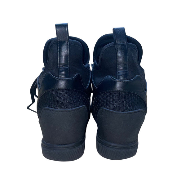 Steve Madden Women’s Black Fabric Wedge Lexi Athletic Sneakers Size 7M