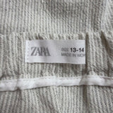 Zara Girls Gray Elastic Waist Midi Skirt Comfortable Casual Size 13-14 