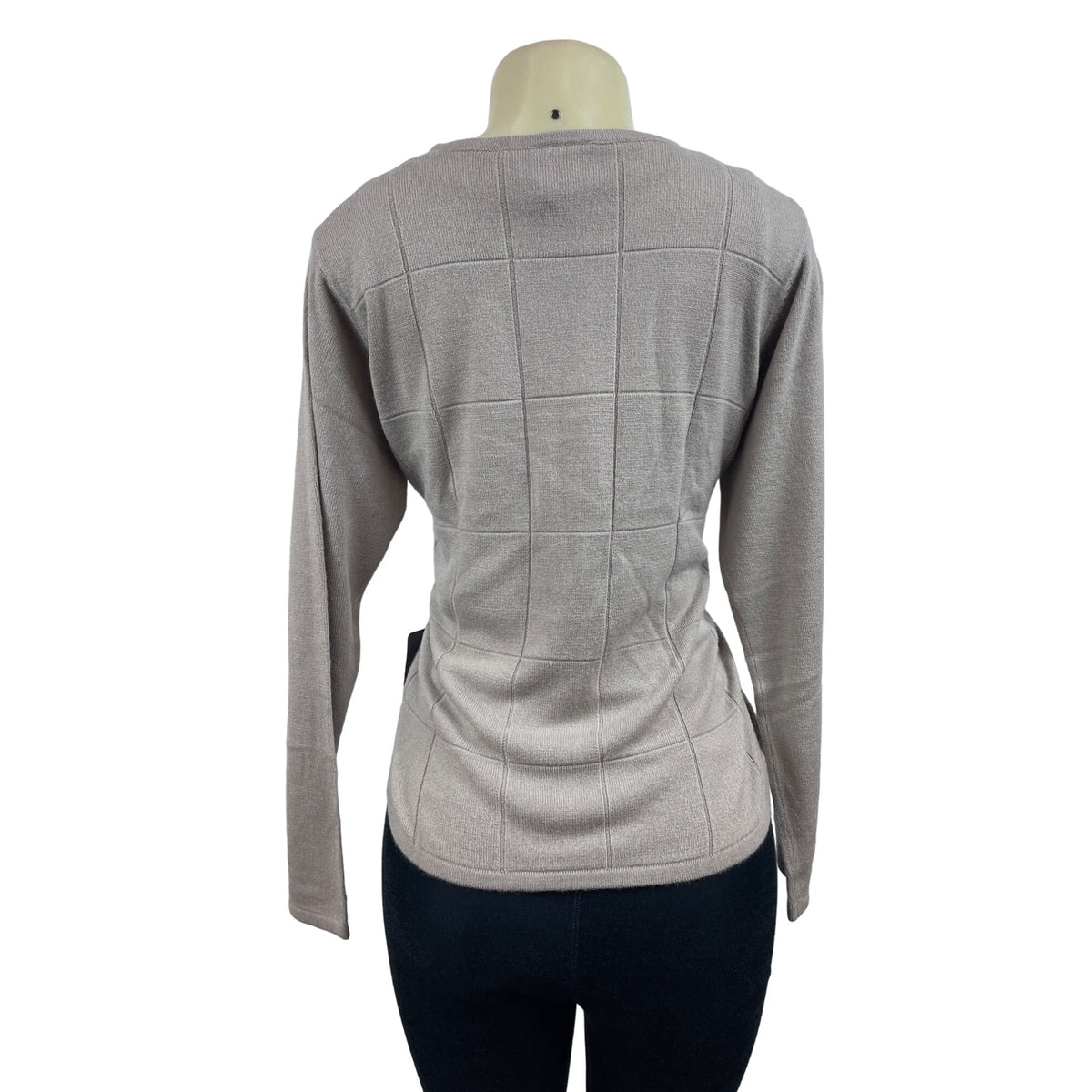 Designers Originals Women’s Beige Long Sleeve Shirt Sz M - NWT