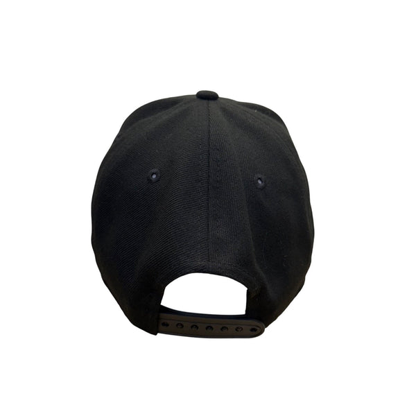 New Era Mens Black Polyester New York Knicks Snapback Cap Embroidered Logo OS