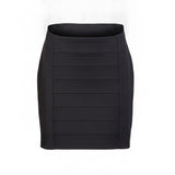 White House Black Market Womens Black Bandage Pencil Skirt Size 4