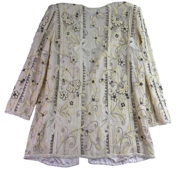 Blacktie Oleg Cassini Womens Beige Two-Piece Tank Top & Skirt Set Size 14