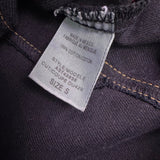 Guess Womens Black Denim Jacket Fitted Button-Up Casual Cotton Outerwear Size S