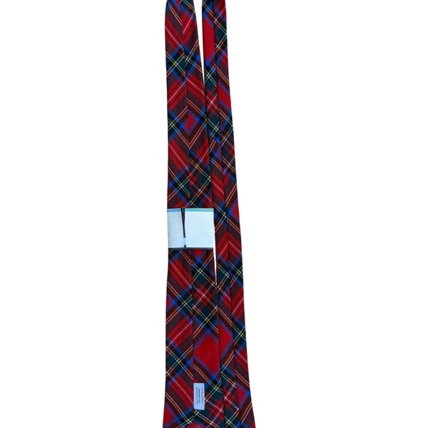 Ingles Buchan Men’s Red Wool Royal Stewart Plaid Necktie Scotland Traditional 3"
