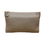 Whiting & Davis Women’s Beige Metal Mesh With Gold Heart Charm Accent Clutch Bag