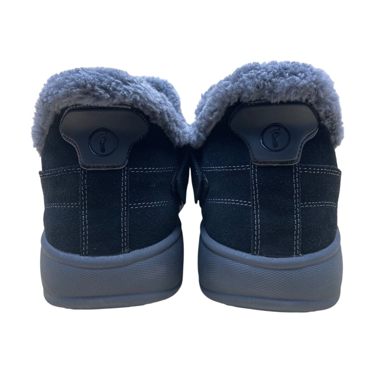 Orthofeet Men’s Black Leather With Faux Fur Lining Slip-On Slippers Size 12 Wide