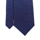 Lauren Ralph Lauren Mens Blue Red Silk Geometric Patterned Tie