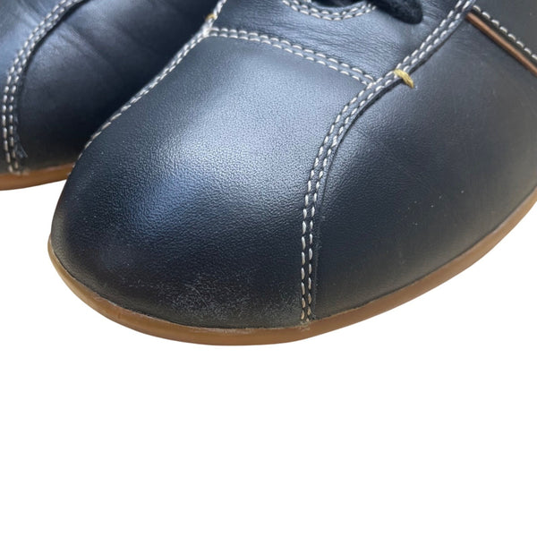 Coach Men’s Black Leather & Gum Sole Meyer Casual Shoes Size 10M