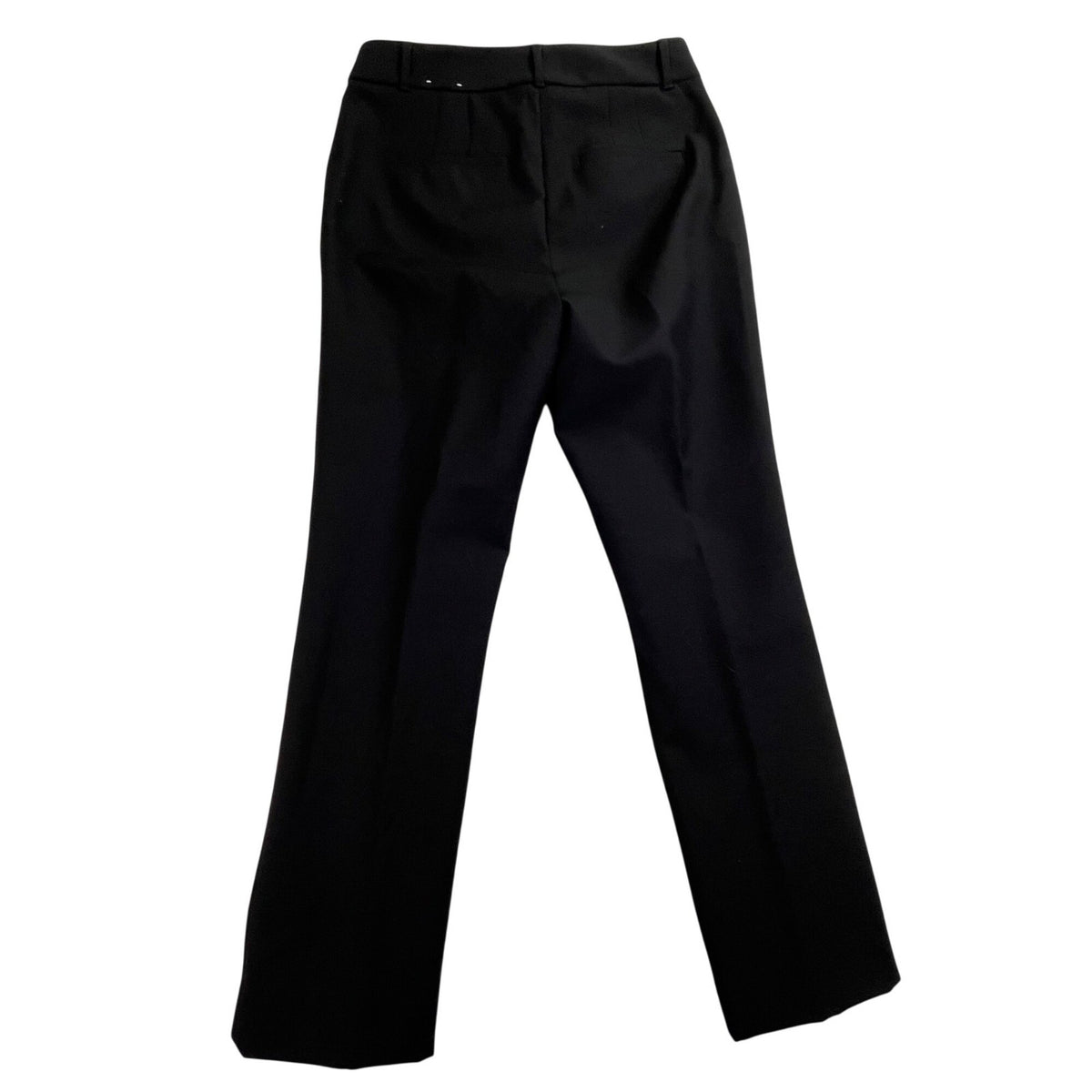 White House Black Market Women Black Cotton/Polyester Slim Trousers Pants Size 6
