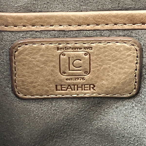 Liz Claiborne Women's Light Brown Leather Shoulder Bag Sz L