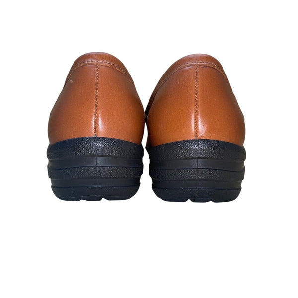Hotter Women’s Brown Leather Comfort Envy Slip-On Loafers Size 9US