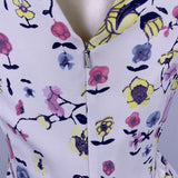 Rebecca Taylor Women’s Multicolo Floral Midi Dress Sleeveless Size 2