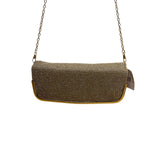 Lulu Townsend Women’s Gold Metal Rhinestone Chain Strap Evening Bag