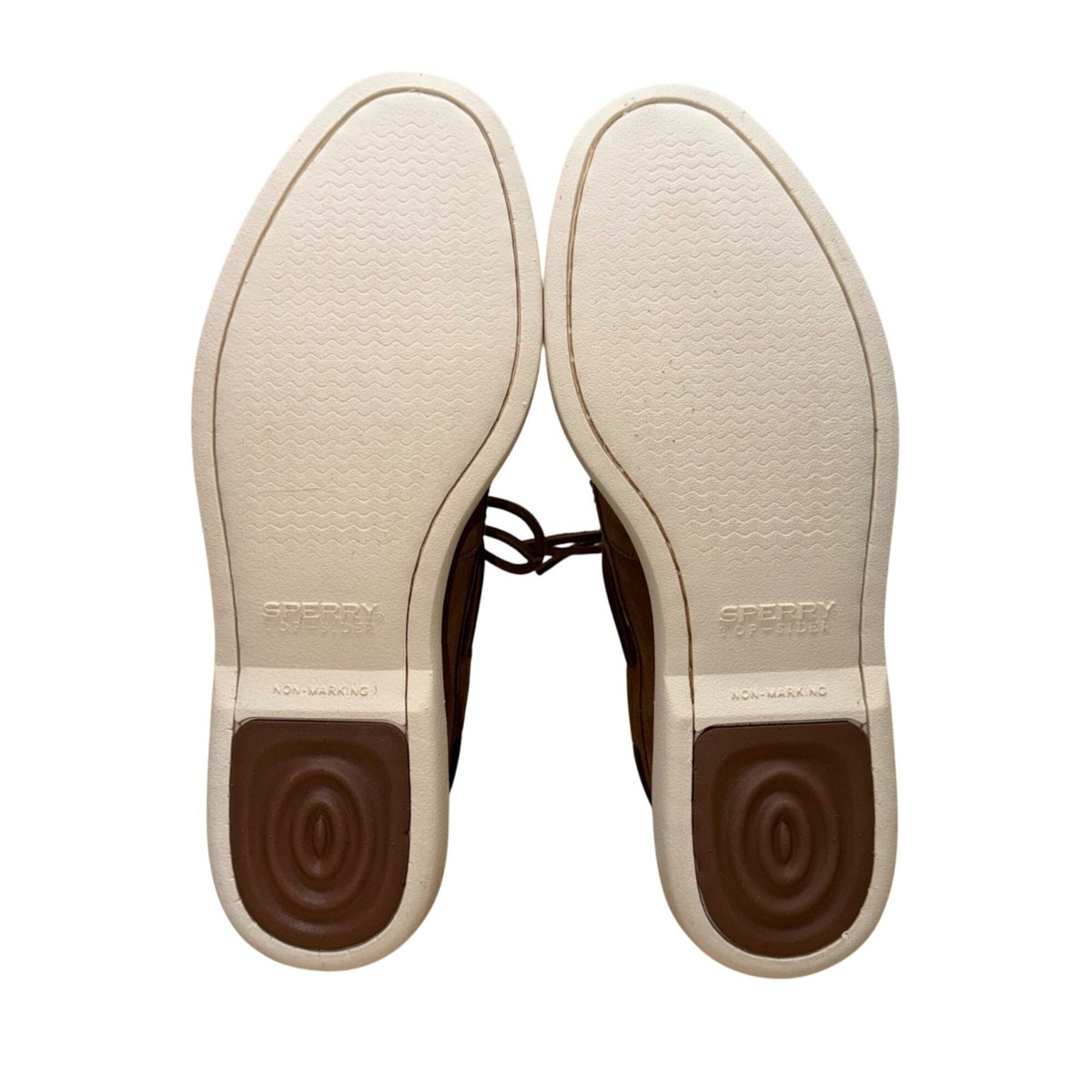 Sperry Men’s Brown Suede Slip-On Plushwave Stitched Moc Toe Boat Shoes Size 10