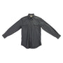 Coastal Long Sleeve Mens Gray Button-Up Shirt With Pockets Size XL