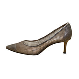 Nina New York Women’s Steel Met Foil Mesh Niley YY Pointed-Toe Heels Size 9.5M