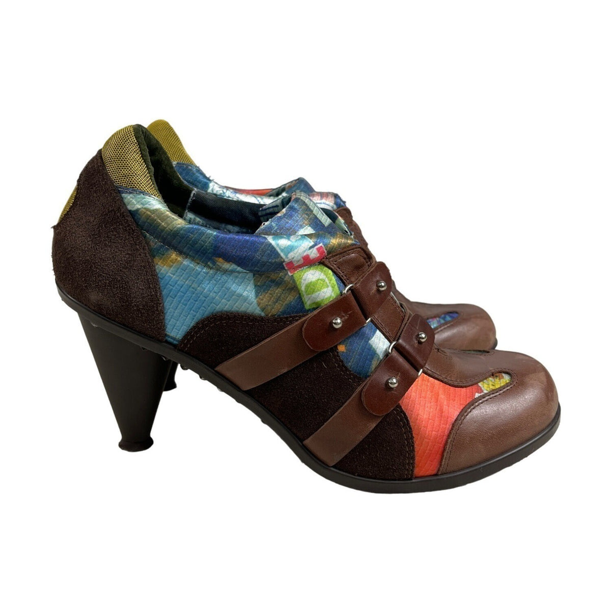 M Sport Women's Brown Cómic Heeled Shoes Sz 10