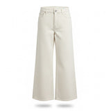 Madewell Womens White Cotton Blend Wide-Leg Jeans The Perfect Vintage Size 30