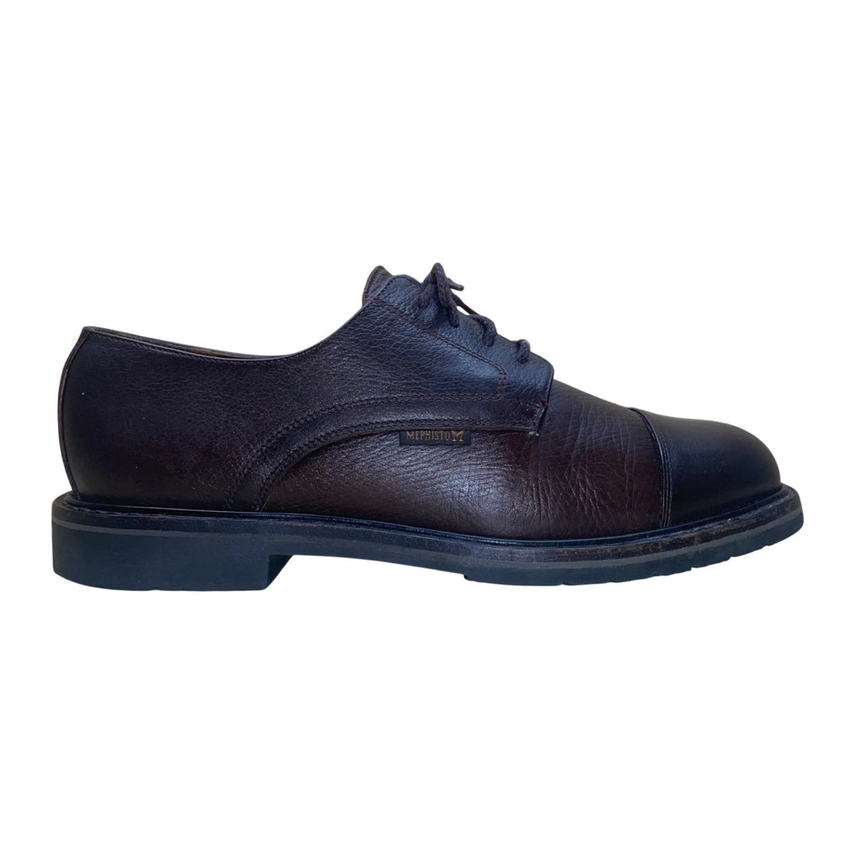 Mephisto Men’s Brown Leather Air-Relax Cap-Toe Goodyear Welt Dress Shoes Sz 8