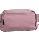 Meisee Adjustable Belt Bag Fanny Pack Outside Zipper Pink Sz S - NWT