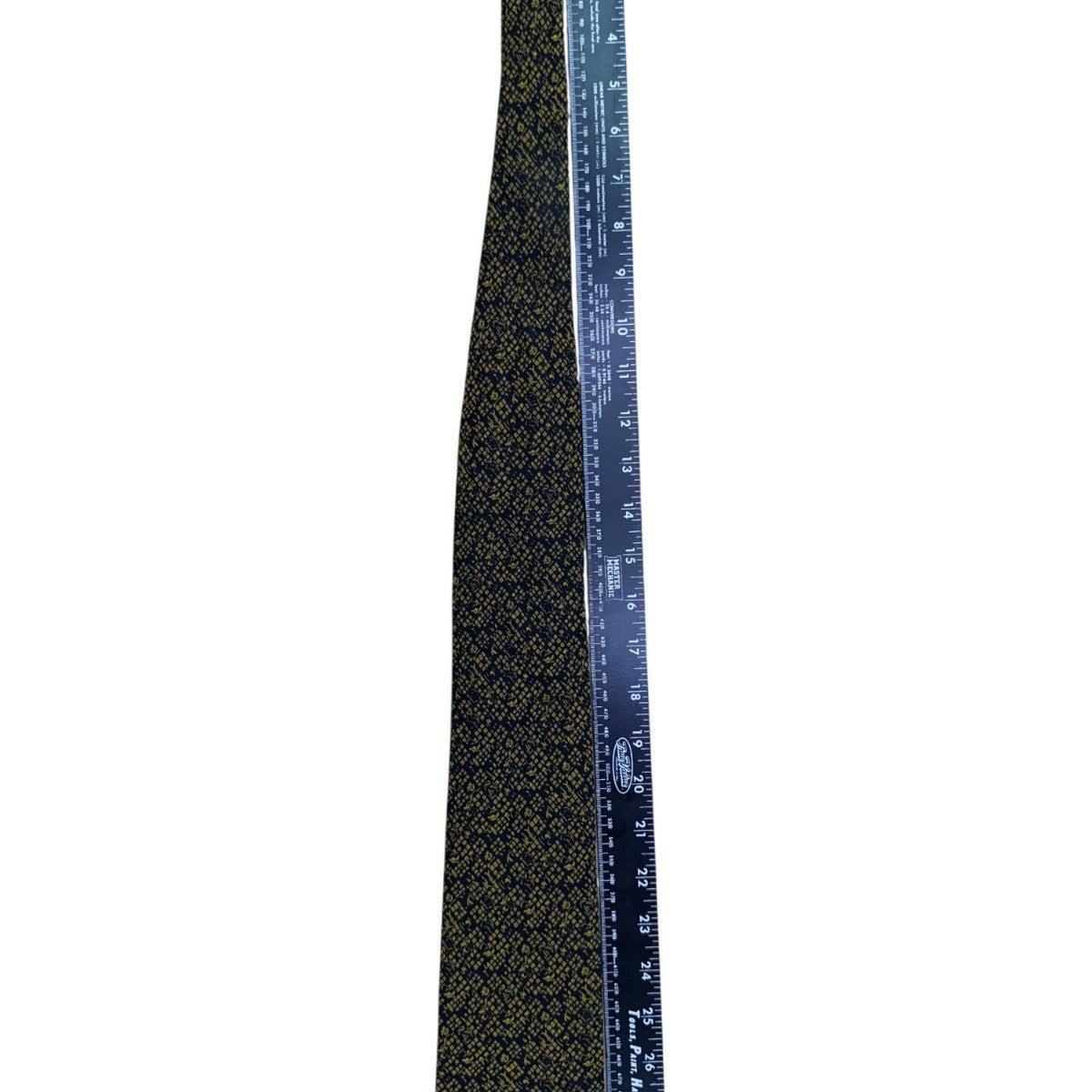 Brioni Mens Navy Yellow Silk Tie Geometric Pattern Handmade In Italy 3.5" Wide
