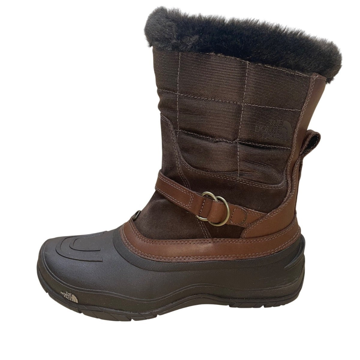 The North Face Women’s Brown Faux Fur Lined  Waterproof Winter/Snow Boots Size 9