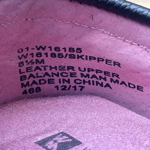 White Mountain Women’s Black Leather Skipper Penny Driving Moccasins Size 8.5M