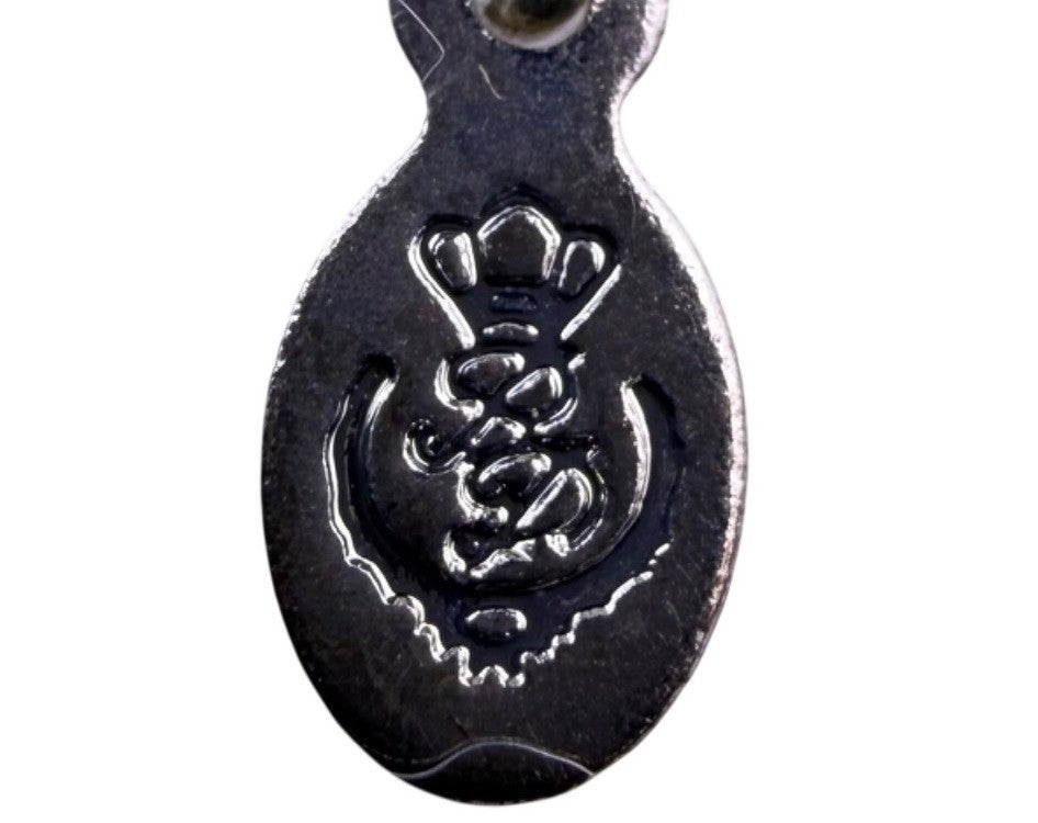 Premier Designs Womens Silver Tone Necklace & Earrings Set Black Oval Pendant