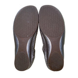 Pikolinos Women’s Silver Metallic Leather Cutout Design Mary Jane Shoes Size 39