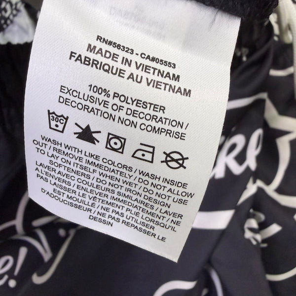 Nike Mens Black Logo Print Swim Shorts Stylish Comfortable Durable Size XL