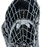 Vintage Sweet Lo Women’s Black and White Beaded Sequin Long Sleeve Dress M New