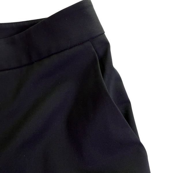Lafayette 148 Black Wool & Elastane Womens Straight-Leg Trousers Size 12