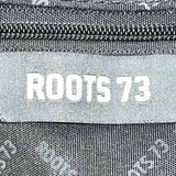 Roots 73 Women’s Black Nylon & Faux Leather With Front Zipper Pocket Tote Bag