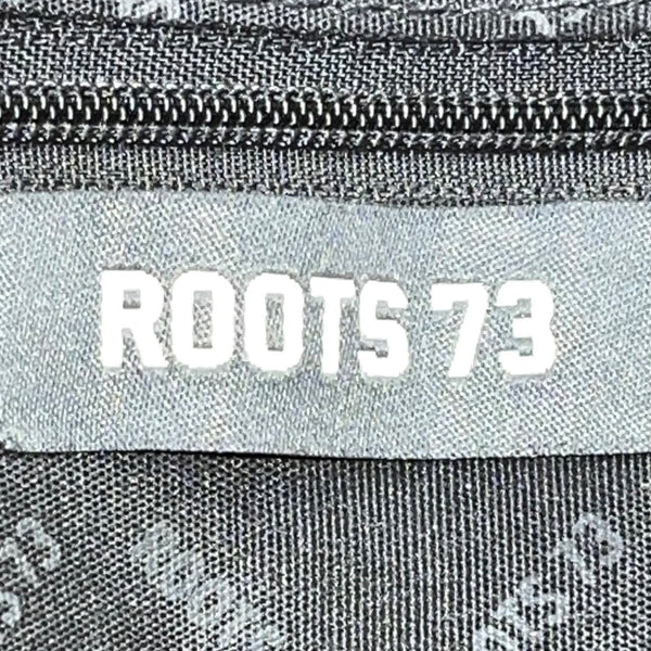 Roots 73 Women’s Black Nylon & Faux Leather With Front Zipper Pocket Tote Bag