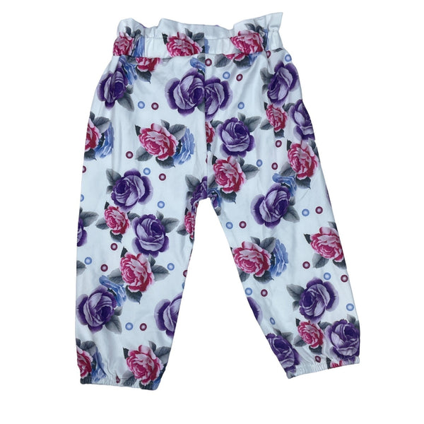 Shenzhen Toddler Girl's Green and Purple 3-Piece Florals Set Sz 3-6M
