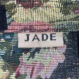 Jade Women’s Green Multicolor Fabric Floral Tapestry W Coin Pouch Shoulder Tote 