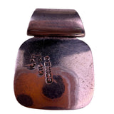 Sterling Silver & Onyx Vintage Pendant Marked Mexico Black Stone Jewelry